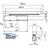 GEZE T�rschlie�er TS 5000E, EN 2-6, 1-flg. Gleitschiene, RAL 9016