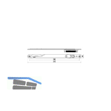 IMH-ABS Mitnehmerhaken GF UNI 20 V Gr.2, 315 x 20 mm,schwarz verzinkt,DIN rechts