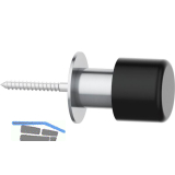 FSB Wandt�rpuffer 38 3880 L�nge 60 mm, Edelstahl matt