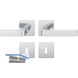 FSB Dr�ckergarnitur 12 1004 ASL auf Rosette BB, Edelstahl matt