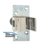 Pendelt�rbeschlag, Feststell. 90�, TS 25 - 30 mm, Messing vernickelt