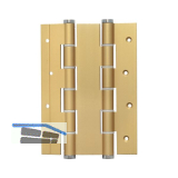 Pendelt�rband doppelt wirkend, Rollen � 16 mm, H�he 180 mm, Alu gold eloxiert