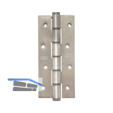 Pendelt�rband einseitig wirkend, Rollen � 18 mm, H�he 180 mm, eckig, Edelstahl