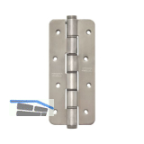 Pendelt�rband einseitig wirkend, Rollen � 18 mm, H�he 180 mm, rund, Edelstahl