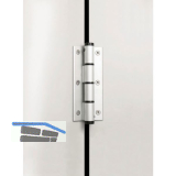 Federband SF 120 dreiteilig, Bandh�he 120 mm, Rollen � 16 mm,Alu silber eloxiert