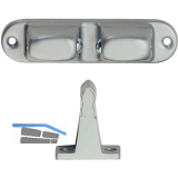 T�rhalter 1083 mit verstellbarer Druckkugel, Wandab. 70mm,Alu/Stahl silber lack.