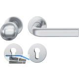 FSB Wechselgarnitur 12 1242 ASL auf Rosette PZ, Edelstahl matt