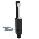 T�rfeststeller 1222 Hub 60 mm, 35 x 225 mm, Aluminium dunkelbraun eloxiert