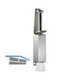 T�rfeststeller Hub 30 mm, H�he 165 mm, silber