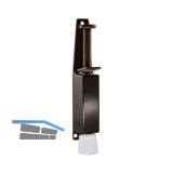 T�rfeststeller Hub 30 mm, H�he 165 mm, braun