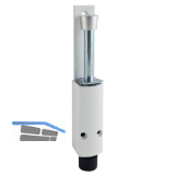 T�rfeststeller 1226 Hub 120 mm, 35 x 357 mm, Aluminium wei� beschichtet