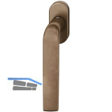 FSB Fenstergriff 34 1267 ovale Rosette, Bronze dunkel patiniert gewachst