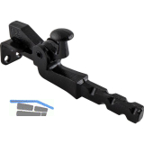 Torhalter 1302 Gr.1,L�nge sichtbar 110mm,Wandmontage,Temperguss schwarz lackiert