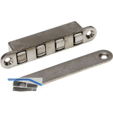 Magnetschnapper MC 10 zum Einlassen, Haltekraft 12 kg, Zamak vernickelt