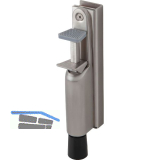 T�rfeststeller 1132 f�r Glast�ren, Hub 30 mm, 210 x 36 mm, Edelstahl matt