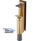 T�rfeststeller 1134 f�r Glast�ren, Hub 50 mm, 210 x 36 mm, Messing poliert