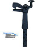 Torhalter 1305 Gr. 3, L�nge sichtbar 120mm,Bodenmontage,Temperguss schwarz lack.