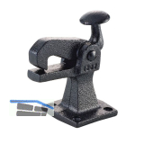 Torhalter 1307 mit Fanghaken f�r Bodenmontage, Temperguss schwarz lackiert