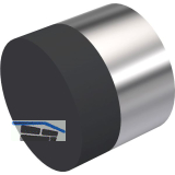 KWS Wandt�rpuffer 2008 � 30 mm, Edelstahl matt