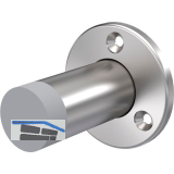 KWS Wandt�rpuffer 2009 � 55 mm, H�he 60 mm, Edelstahl matt