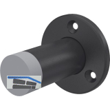 KWS Wandt�rpuffer 2010 � 55 mm, H�he 80 mm, Stahl schwarz lackiert