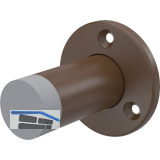 KWS Wandt�rpuffer 2010 � 55 mm, H�he 80 mm, Stahl dunkelbraun lackiert