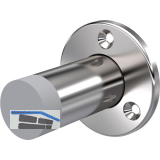 KWS Wandt�rpuffer 2010 � 55 mm, H�he 80 mm, Edelstahl poliert