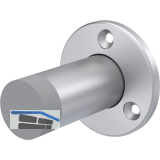 KWS Wandt�rpuffer 2011 � 55 mm, H�he 100 mm, Stahl silber lackiert