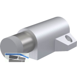 KWS Bodent�rpuffer 2014 gefederter Anschlagpuffer, Alu silber eloxiert