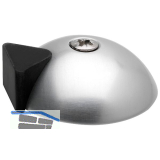 Bodent�rpuffer - Bodenpl. � 60 mm, Anschlagh. 17 mm, silber eloxiert