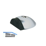 Bodent�rpuffer - Bodenpl. � 57 mm, Anschlagh. 17 mm, silber eloxiert