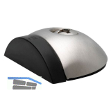 Bodent�rpuffer - Bodenpl. � 57 mm, Anschlagh. 17 mm, Edelstahl matt