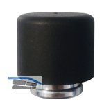 FSB Bodent�rpuffer 38 3880-01 - � 40 mm, H�he 32 mm, Gummi schwarz