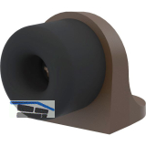 KWS Bodent�rpuffer 2022 � 40 mm, Aluminium dunkelbraun eloxiert