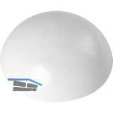 Wandt�rpuffer - � 32 mm, H�he 12 mm, Kunststoff wei�