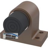 KWS Bodent�rpuffer 2024 gefederter Anschlagpuffer, Alu dunkelbraun eloxiert