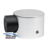 KWS Bodent�rpuffer - � 50 mm, H�he 35 mm, silber eloxiert