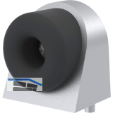 KWS Bodent�rpuffer 2028, 37x48x50mm, Aluminium silber lackiert