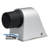 KWS Bodent�rpuffer - Platte 55 x 80 mm, H�he 70mm, Aluminium silberf�rbig