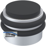 KWS Boden- und Wandt�rpuffer 2053, Gummi schwarz � 42 mm, Alu silber eloxiert