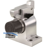 Torhalter 1010 mit Fanghaken und Puffer, Bodenmontage, Edelstahl matt