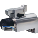 Torhalter 1011mit Fanghaken und Puffer, Wandmontage, Alu silber lackiert