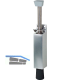 T�rfeststeller 1046 Hub 120 mm, 370 x 35 mm, Aluminium silber lackiert