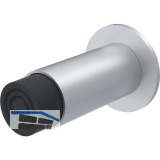 KWS Wandt�rpuffer 2066 gefederter Puffer, L�nge 120 mm,Aluminium silber eloxiert