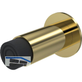 KWS Wandt�rpuffer 2066 gefederter Puffer, L�nge 120 mm, Messing poliert