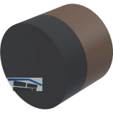 KWS Wandt�rpuffer 2068, � 30 mm, L�nge 25 mm, Aluminium dunkelbraun eloxiert