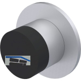 KWS Wandt�rpuffer 2069, � 30 mm, L�nge 28 mm, Aluminium silber eloxiert