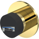 KWS Wandt�rpuffer 2069, � 30 mm, L�nge 28 mm, Messing poliert