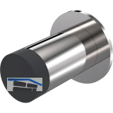 KWS Wandt�rpuffer 2076, � 30 mm, L�nge 100 mm, Edelstahl poliert