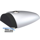 KWS Bodent�rpuffer 2092, 90 x 60 x 25mm, Aluminium silber eloxiert